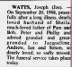 Joseph Anthony Watts Obituary - Camberley Mail